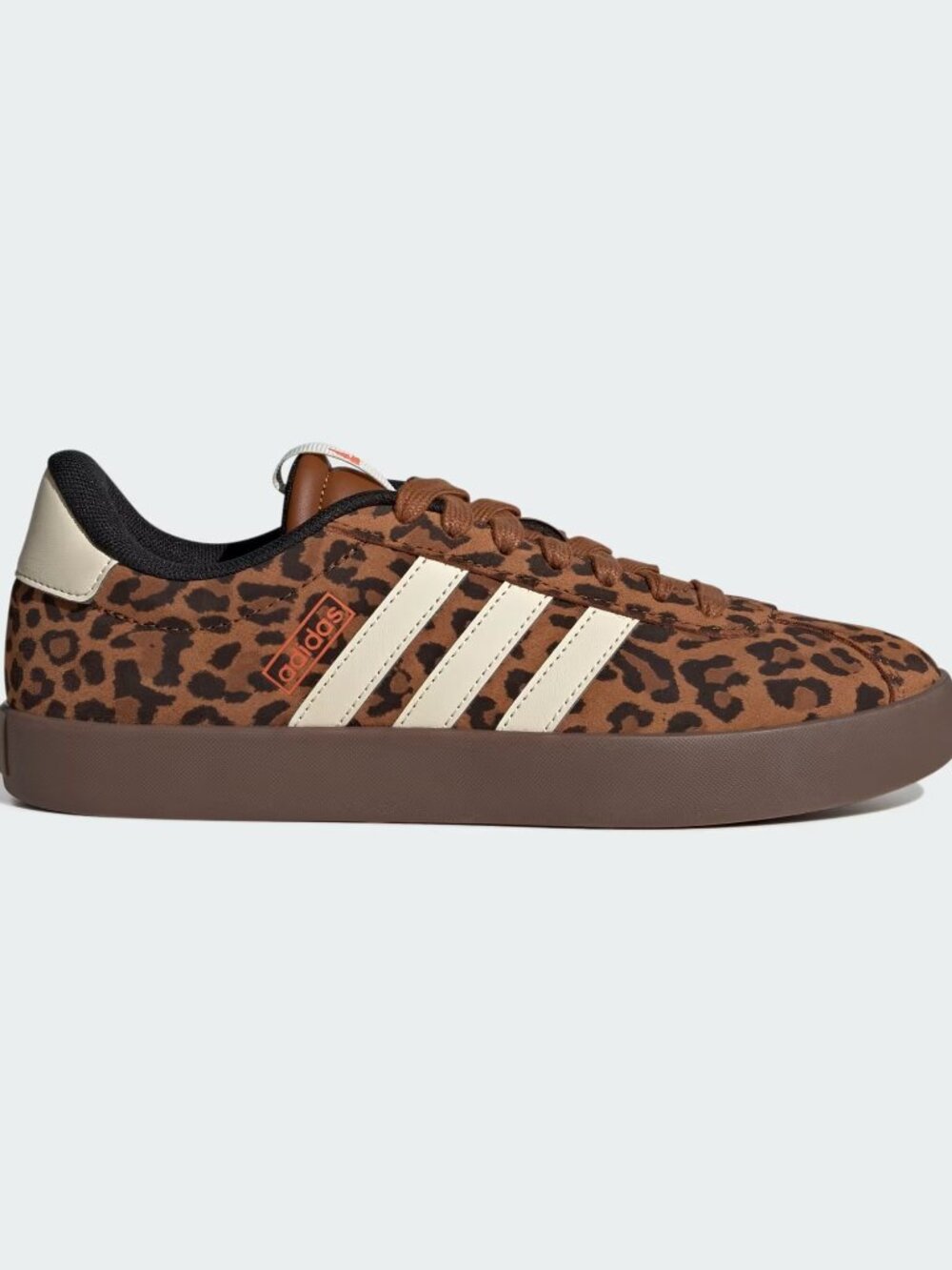 Adidas Women's Dusky Bronze Leopard Print VL Court 3.0 Shoes Size 9.5 KK4668
